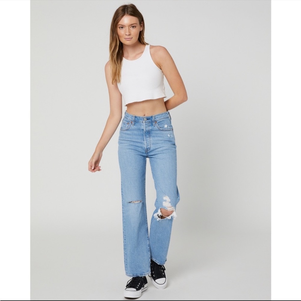 Levi’s Ribcage Straight ankle jeans NWT 25 - Picture 4 of 16